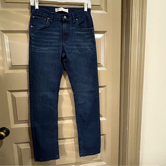 Levi’s 511 Slim High Waist Straight Leg Blue Denim Jeans Women’s Size 16 - Picture 2 of 13